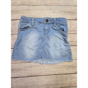 Cat and Jack‎ girl's Classic denim skirt Size XS 4/5 Adjustable Waist